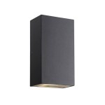 Lampa ścienna zewnętrzna led elewacyjna góra dół Rold Flat, czarna - Nordlux