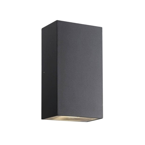 Lampa ścienna zewnętrzna led elewacyjna góra dół Rold Flat, czarna - Nordlux
