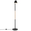Lampa stojąca podłogowa do salonu Theo drewno jesion metal NORDLUX