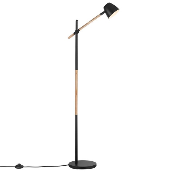 Lampa stojąca podłogowa Theo drewno jesion metal NORDLUX