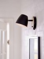 Kinkiet w stylu skandynawskim lampa ścienna kinkiet Theo drewno jesion metal NORDLUX
