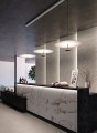 Duża lampa sufitowa wisząca Dot 800 mosiądz Led ze ściemniaczem LUMINA