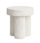 Okrągły wysoki stolik Gear High Tall, Chalk biały - NORR11