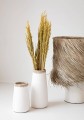 Biała lampa stołowa Boho-Pandan z kloszem pandan BAZAR BIZAR