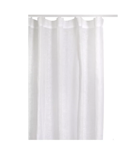 Lniana firana woalowa biała 280x290 Skylight White 1 szt HIMLA