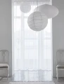 Lniana firana woalowa biała 280x290 Skylight White 1 szt HIMLA