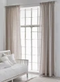 Linen curtains on tape 140x250 light grey Sunshine Premium Ash 1 pcs - Himla