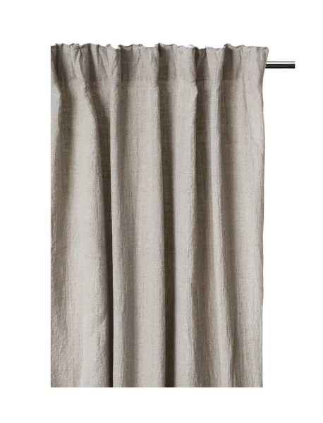Lniane zasłony na taśmie 140x250 naturalny Sunshine Premium Natural 1 szt HIMLA