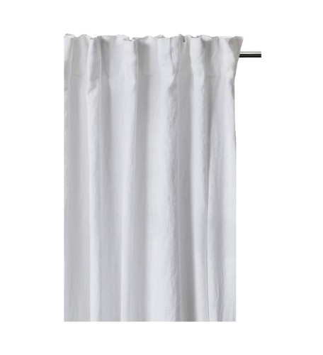 Lniane zasłony na taśmie 140x290 biały Sunshine Premium White 1 szt HIMLA