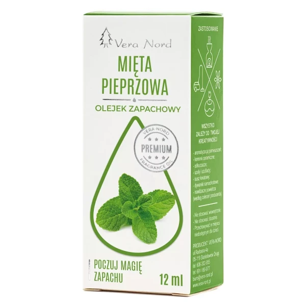 Olejek z mięty pieprzowej 12 ml olejek zapachowy VERA NORD