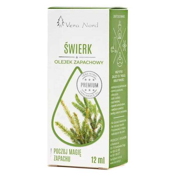 Olejek świerkowy 12 ml olejek zapachowy VERA NORD