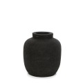 Black terracotta decorative vase Peaky S - Bazar Bizar