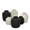 Black terracotta decorative vase Peaky S - Bazar Bizar