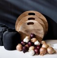 Black terracotta decorative vase Peaky L - Bazar Bizar