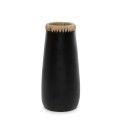 Narrow black terracotta vase Sneaky L - Bazar Bizar
