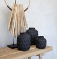 Black modern terracotta vase Trendy M - Bazar Bizar