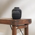 Black modern terracotta vase Trendy M - Bazar Bizar