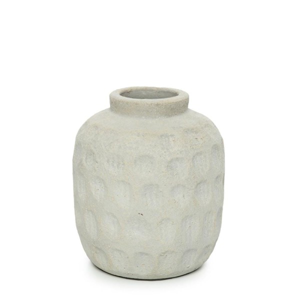 Grey modern terracotta vase Trendy M - Bazar Bizar