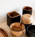 Storage box Bondi Round teak - Bazar Bizar