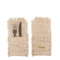 Cutlery pocket beige set of 4 - Bazar Bizar