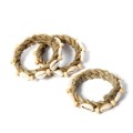 Seagrass and shell napkin ring set of 4 - Bazar Bizar