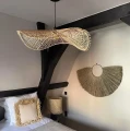 Abażur rattanowy do lampy wiszącej Chapeau, naturalny - Bazar Bizar