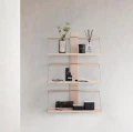 Półka na ścianę drewniana dąb czarny Wood Wall 45 - Andersen Furniture