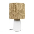 Table lamp with white terracotta base - Bazar Bizar