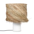 Table lamp with white terracotta base - Bazar Bizar