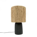 Table lamp with black terracotta base - Bazar Bizar