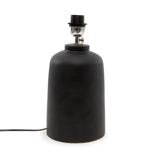 Table lamp with black terracotta base - Bazar Bizar