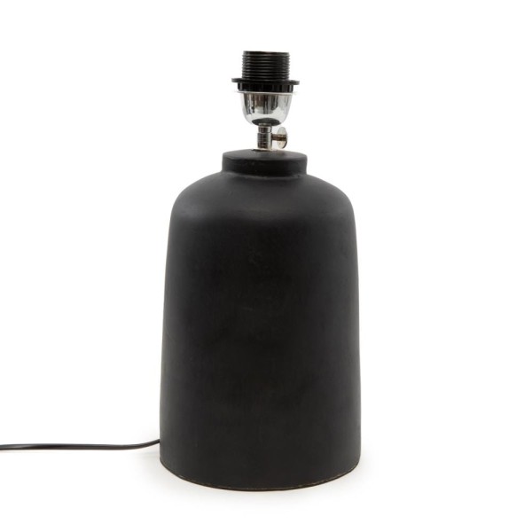 Table lamp with black terracotta base - Bazar Bizar