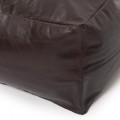 Leather pouffe brown Nappa Chocolate - Bazar Bizar