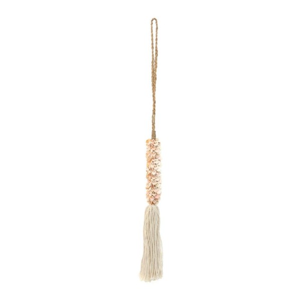 Chwost zawieszka Shell Cotton Tassel Pink BAZAR BIZAR