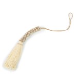 Chwost zawieszka Cowrie Cotton Tassel Natural BAZAR BIZAR