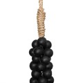 Tassel Black Wood Cotton - Bazar Bizar