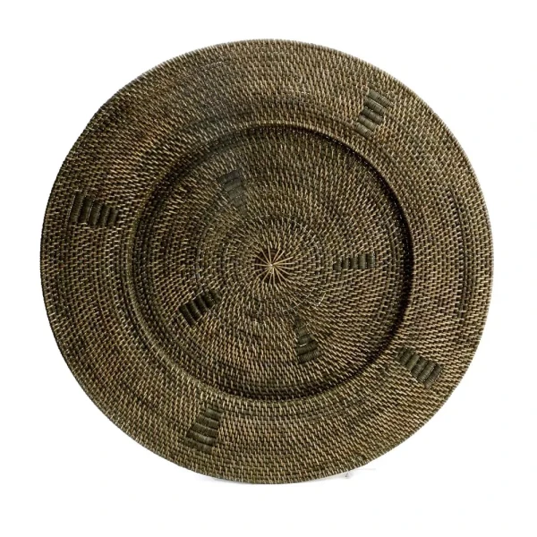 Talerz na ścianę rattanowy duży Jasmine Plate 80 BAZAR BIZAR