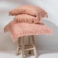 Pink decorative pillow Sil 40x40 cotton - Bazar Bizar