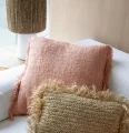 Pink decorative pillow Sil 40x40 cotton - Bazar Bizar