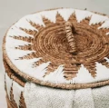 Zestaw 2 kosze na pranie z pokrywą Stitched Laundry z liści bananowca BAZAR BIZAR