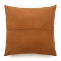 Brown leather decorative pillow 60x60 Panel Camel - Bazar Bizar