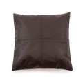 Brown leather decorative pillow 40x40 Panel Chocolate - Bazar Bizar