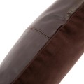 Brown leather decorative pillow 40x40 Panel Chocolate - Bazar Bizar