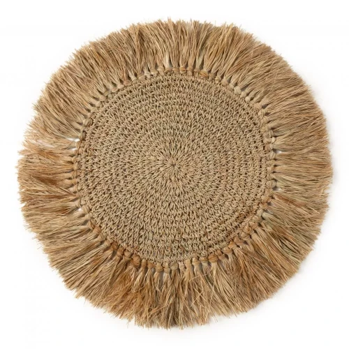 Podkładka pod talerz z rafii Crochet Raffia BAZAR BIZAR