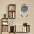 Duży zegar na ścianę A-Wall Clock czarny dąb - Andersen Furniture