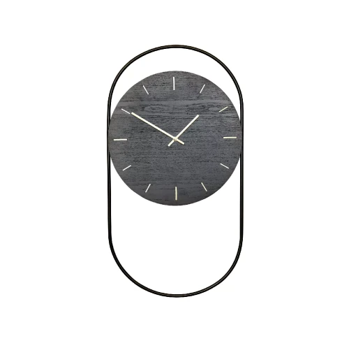 Duży zegar na ścianę A-Wall Clock czarny dąb - Andersen Furniture