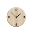Drewniany zegar ścienny okrągły dębowy WoodTime - Andersen Furniture