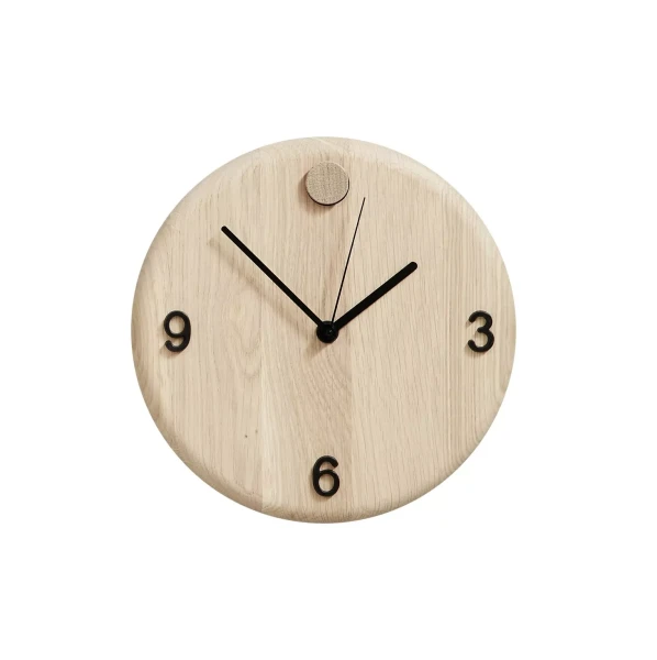 Drewniany zegar ścienny okrągły dębowy WoodTime - Andersen Furniture