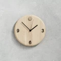 Drewniany zegar ścienny okrągły dębowy WoodTime - Andersen Furniture