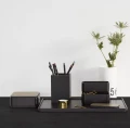 Pudełko drewniane z jedną przegródką czarne CreateMe - Andersen Furniture